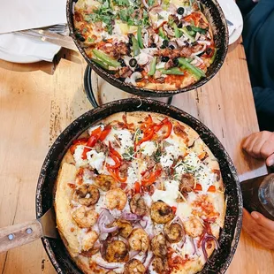 Two pizzas half &amp; half :&apos;)