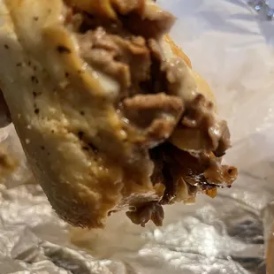 Extra cheesy fried onions!