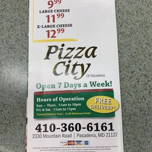 New menu 2024