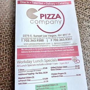 @ Pizza Company - 2/3/23