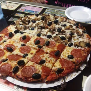 This is thin crust pizza.
