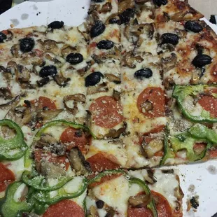 pizza, food