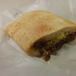 Homemade bread is so good!! Very good cheese steak overall. 9/10!