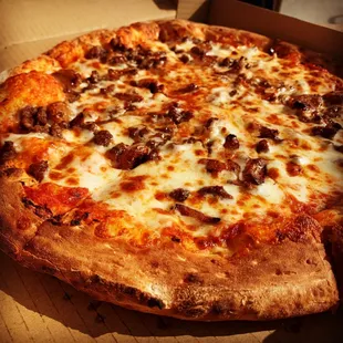 Let us die young or let us live forever  Sausage &amp; Garlic Pie from #PizzaCorner