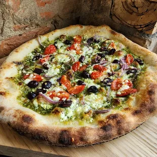 Pesto pizza