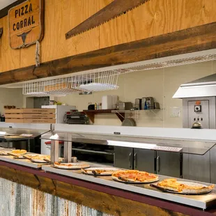 the kitchen of a restaurant