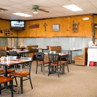 the interior of a restaurant