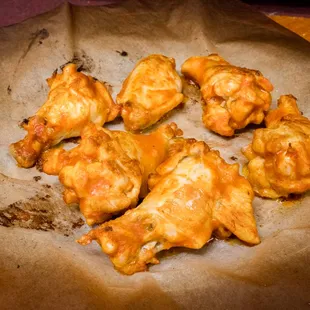 a pile of fried food