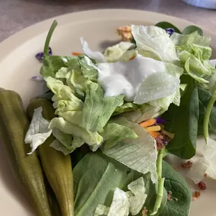 Eats from the salad bar