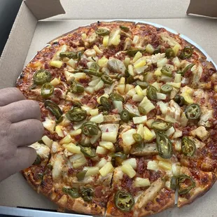 Spicy Thai Chicken Pizza