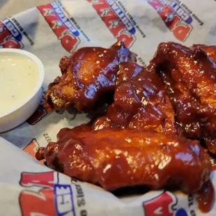 Honey bbq wings