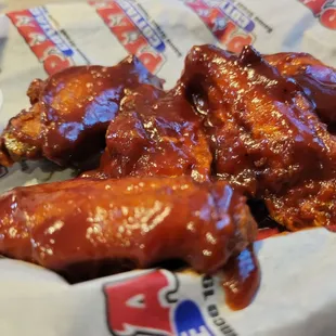 Honey bbq wings