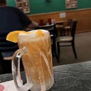 Ice cold Blue Moon beer