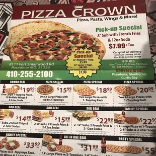 Pizza and wings were good. It was delivered within the time frame of provided on the phone. Good option for the area.