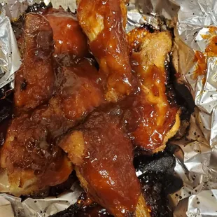 BBQ wings.