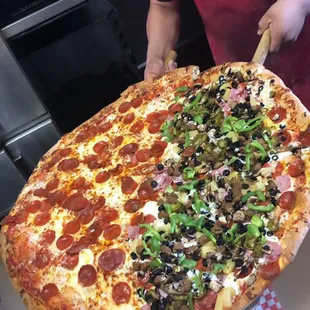 Our 50 slice Party Pizza for all occasions