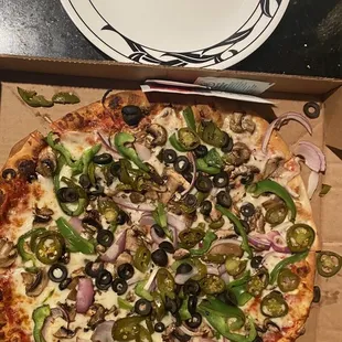 Scale size for a large pizza