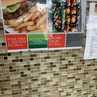 a menu for a restaurant