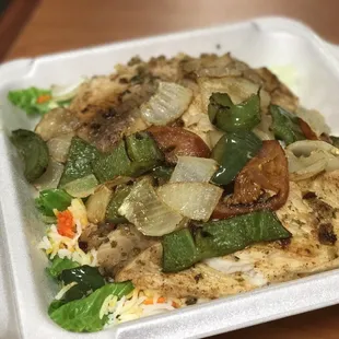 Grilled fish platter.