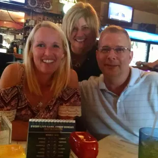 Johnny, Jamie and Shana having a tailgater at the 'nest'.
