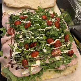 Mortadella fresh mozzarella panino