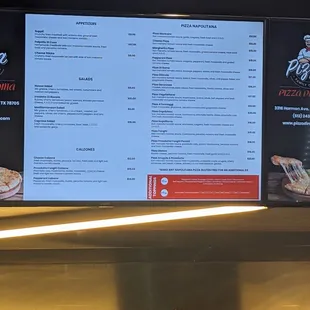 sushi and sashimi, menu