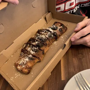 banana nutella stromboli