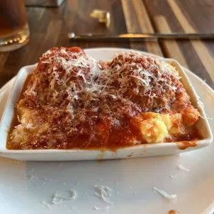 Meatballs with polenta