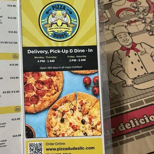 Pizza info