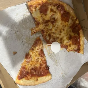 Pizza slices