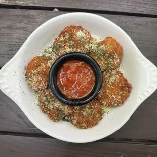 The sought after Fried Goat Cheese.