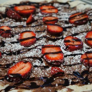 Dessert- Nutella Pizza. Save room for dessert!