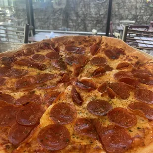 Pepperoni. Classic. Reliable. And always double pepperoni.