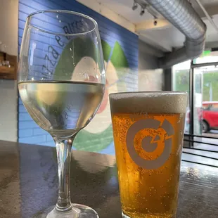 $5 pints &amp; $2 off glass of wine during happy hour