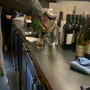 Cocktails in the making!