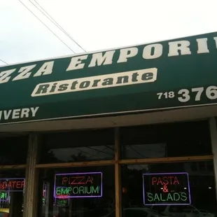 pizza, outside