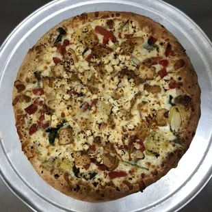 Tuscan Chicken Pizza
