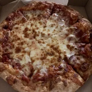 Pepperoni pizza (they forgot the pepperoni)