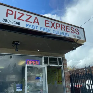 Front of the restaurant.
