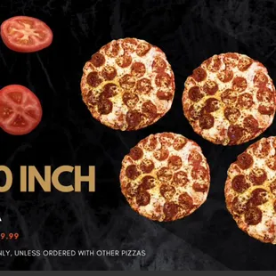 Mini personal pizza now available!