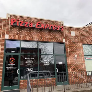 the front of the restaurant