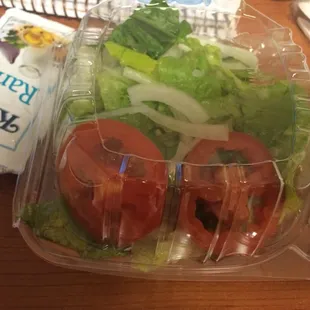 Sad side salad.