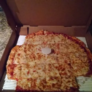 Cheese and onions with extra onions.  Good stuff!