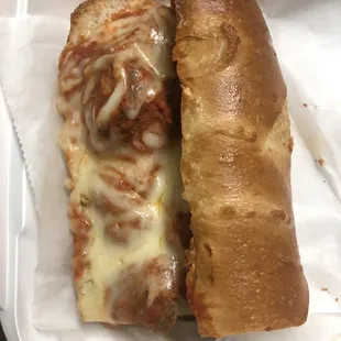 Meatball Parmigiana Sub