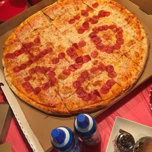 They made the cutest pizza for our holiday party! So thoughtful and it tasted amazing!