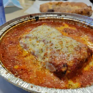 Lasagna.  They're not just about pizza here!  Great house made marinara/meat sauces!