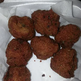 $3.99 for 8 pieces of breaded mushrooms is a ripoff, even more so when they are delivered burnt!