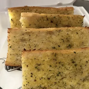 Their garlic bread is good