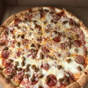 My kids absolutely loved this pepperoni and sausage.