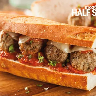 Our meatball sub is fantastic (pizza sauce, meatballs &amp; melted mozzarella)